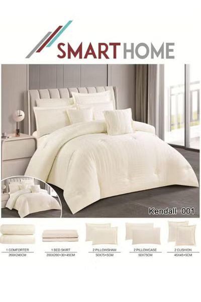 smart home two-sided comforter set, two-sided mattress, consisting of 8 pieces, 8-piece comforter