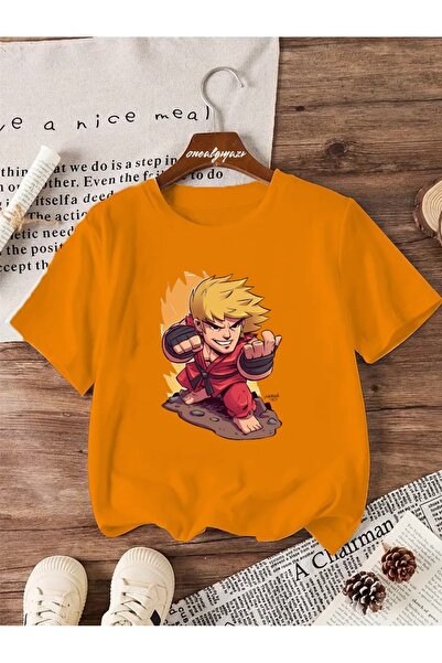 oneagılyazı Tricou supradimensionat pentru copii cu păr blond Hero Printed