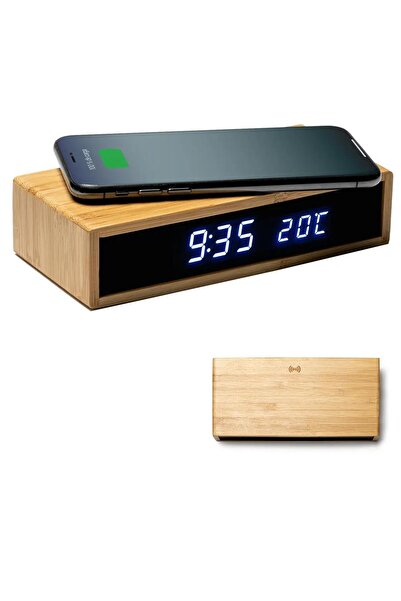 Byl Kablosuz Şarj Özellikli Alarmlı Masa Saati