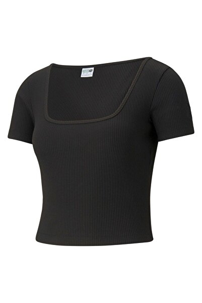 Puma Tricou PUMA pentru femei CLASSICS RIBBED FITTED TEE - 53161101