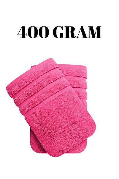 KAYABEY HOME Candy Pink One Piece Bath Shower Towel Set 100% Cotton Stripe Patterned 90 X 145 cm