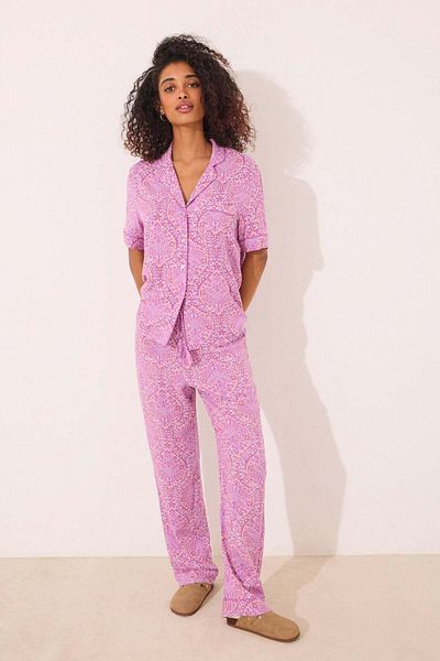 Women'secret Viscose boho print classic pyjamas