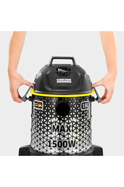Karcher 1500W Large Operating Radius Drum Vacuum Cleaner 18 L