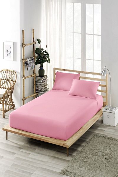 Shopyteks Single Dried Rose Fitted Sheet 100X200
