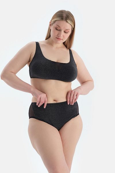 Dagi Black High Waist Bikini Bottom