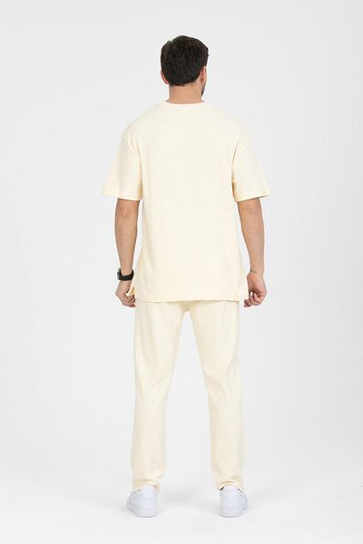 Store Men's Cotton Set - Comfortable Joggers and T-Shirt, Ideal for Casual Elegance