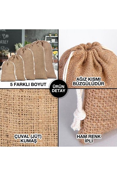 Pamusan 10 Jute Sacks (Pouch) 30X40 cm