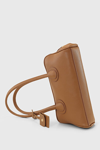 Housebags حقيبة كتف البولينج المقاومة للماء من Camel Retro Vintage مع ملحقات 272