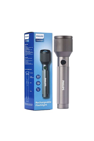 Philips Aircraft Aluminium Alloy 25cms Zoom LED Rechargeable Flashlight / Torch