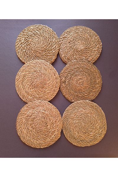 BALSA Wicker Trivet 20cm 6-Piece Teapot Pot Mat