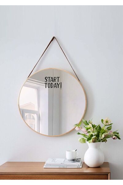 Laputa Tükkan Büyük Harfli Start Today ! Yazılı Ayna Etiketi ( STICKER) 20x13 cm