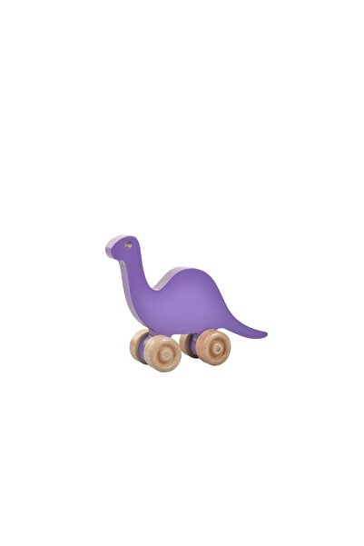 Woodnjoy Hareketli Ahşap Mini Dinazor (mor)