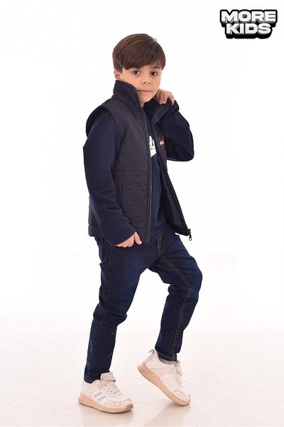 MORE KIDS Men's 3-Piece Bottom+Sweat+Vest Holiday Inflatable Vest Suit