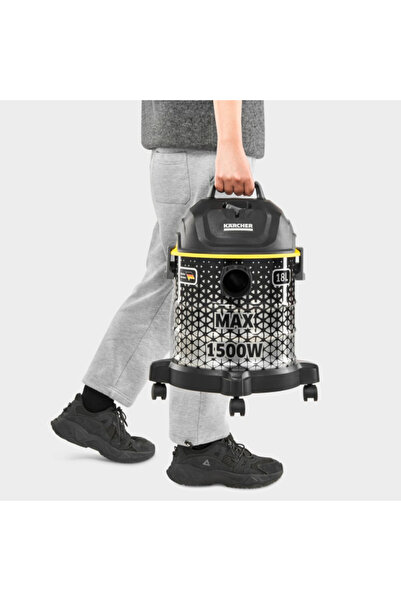 Karcher 1500W Large Operating Radius Drum Vacuum Cleaner 18 L