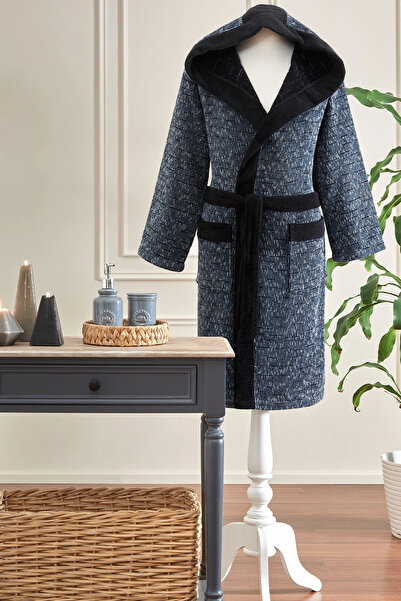 Özdilek Μπουρνούζι με κουκούλα Modra Maskuline S/M - Μαύρο