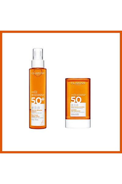 Clarins Sun Mist Spf50 150ml & Sun Stick Spf50+ 17g