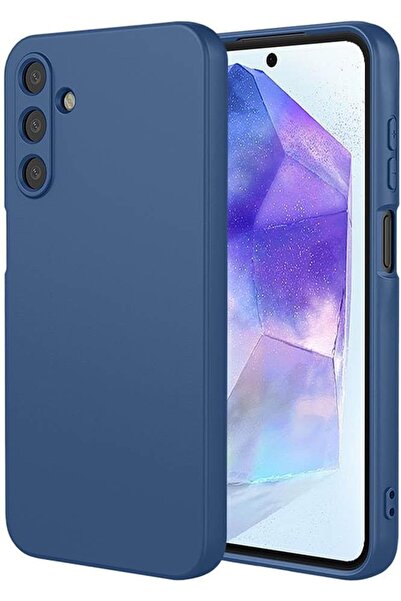 Fibaks Samsung Galaxy M15 Kılıf Kadife Lansman Soft Yumuşak Liquid Silikon Kamera Korumalı Kapak