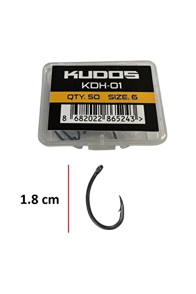 Kudos KDH-01 No:6 Olta İğnesi 50 Adet