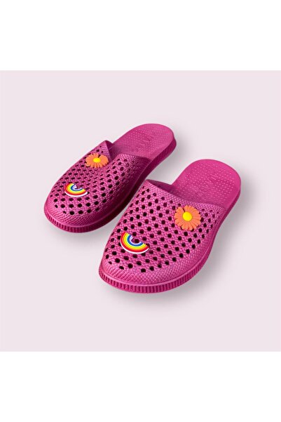 ALAABO Women's Burgundy Non-Slip Sole Bathroom Sink Balcony Beach Daily Slippers