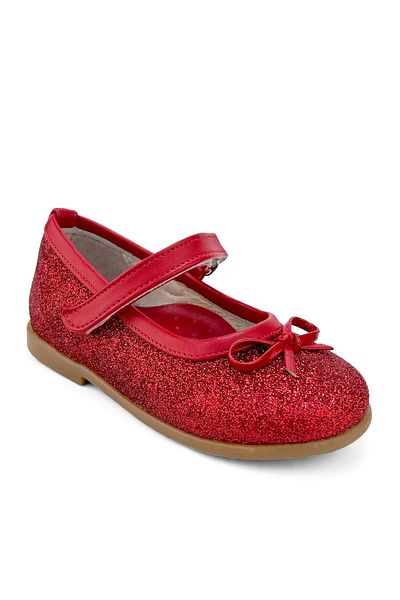 Cici Bebe Ayakkabı Red Glitter Girl's Ballerina Ballet