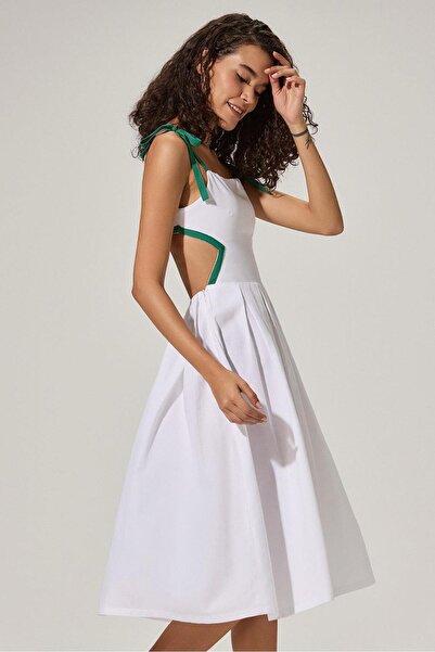 White By Nature Ribbon Detail Dress