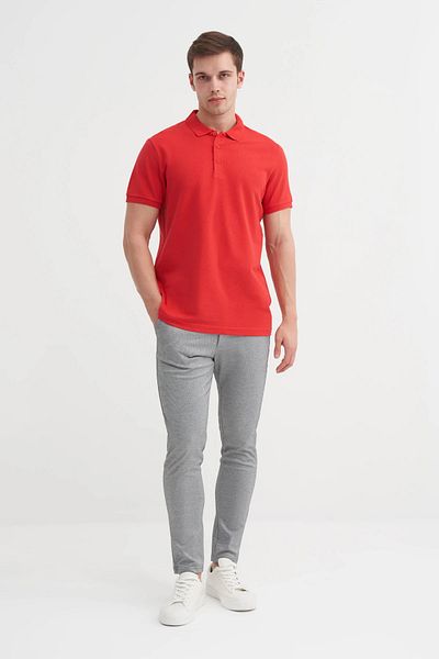 Cazador Polo Neck Slim Fit Pique Plain Cotton T-Shirt