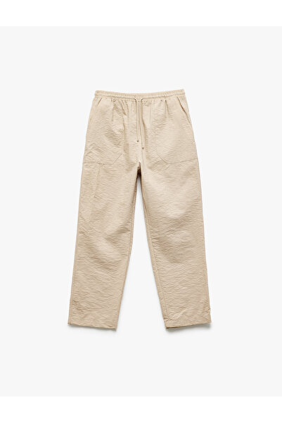 Koton Balloon Form Trousers with Tie Waist Pockets