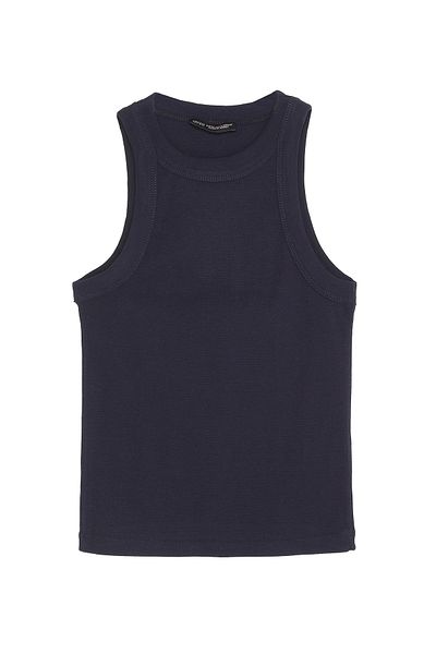 Quzu Εσωρούχο με ραβδώσεις με λαιμόκοψη Navy Blue