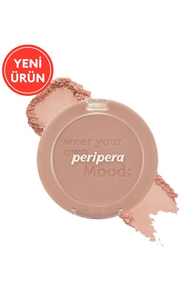 PERIPERA Peripera Pure Blushed Sunshine Cheek - Sebum Balancing Powder Blusher in Pastel Tones (17 Rosy Brown)