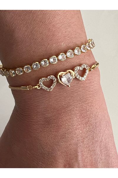 tones official Heart Model Elevator Baguette Waterway Bracelet