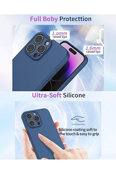 Fibaks Samsung Galaxy M15 Kılıf Kadife Lansman Soft Yumuşak Liquid Silikon Kamera Korumalı Kapak