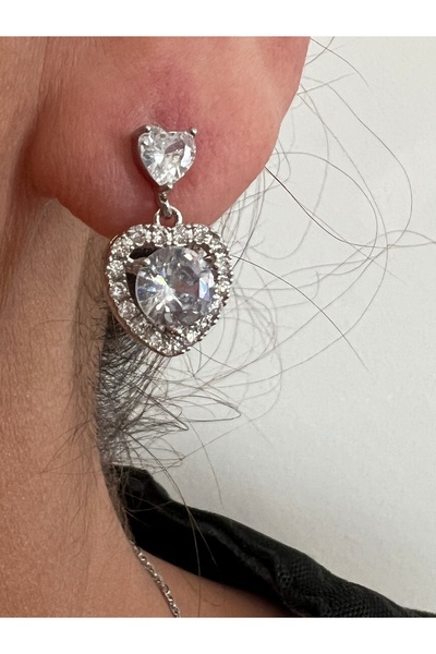 tones official Vip Series Non-Tarnish Steel Heart Earrings
