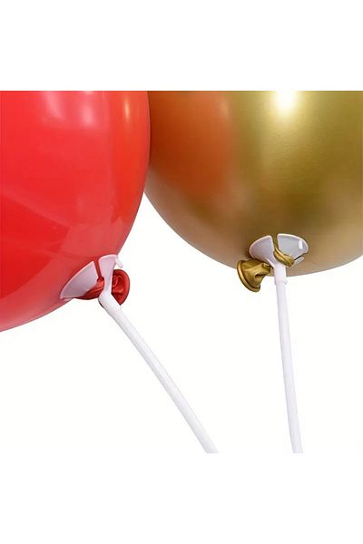 Balon marketi مجموعة من 10 عصي بالونات ومكعبات - جهاز حامل بالونات احترافي