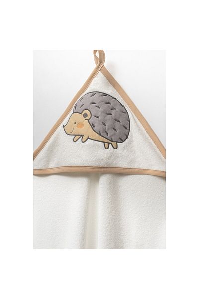 Moi Noi 90X86 cm Hedgehog Embroidered Towel Mnb9068