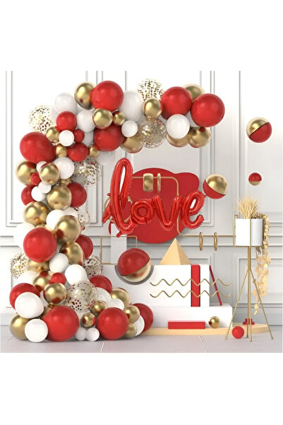 Genel Markalar 6 Ay Kınası 100 adet Balon Zincir Seti Karışık Set