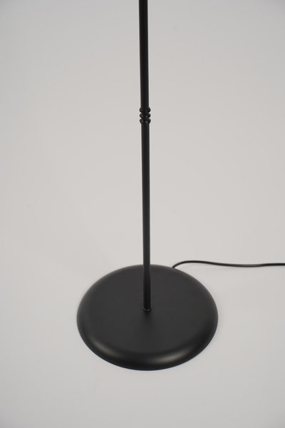 NAVEMU Venus Metal Lambader Siyah-Finlin Krem (38x38x145 cm)