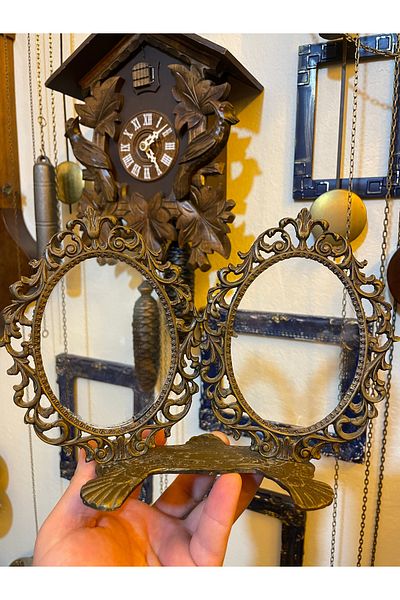 ANTİKA AYAL Antique Solid Brass Frame