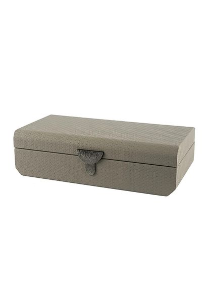 Mikasa Moor Almond Leather Covered Box 30X17X9 cm