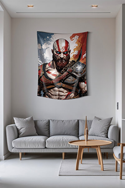 Medi Home God of War Kratos Duvar Halısı Duvar Örtüsü