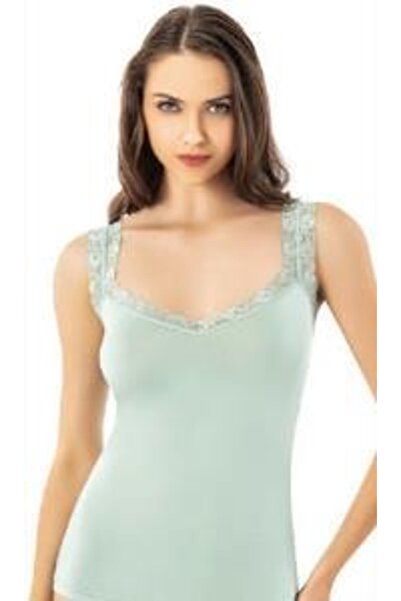 KOTA Modal V Yaka Dantel Askılı Atlet 6606