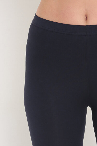 Almila Cotton Elastane (LYCRAL) High Waist Capri Women's Leggings 2002