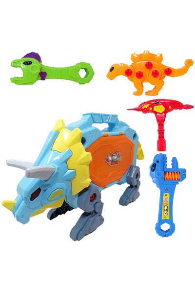 Salamandra Set de Constructie Dinozaur Multifunctional Salamandra Kids®,Lumini si Sunete 31 Piese