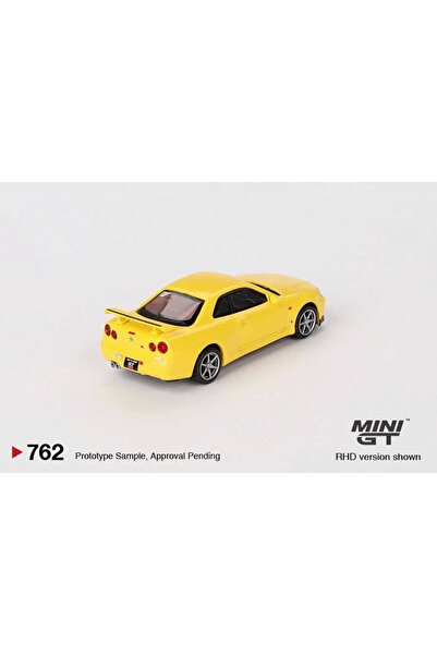 Generic Brand Mgt00762 1/64 Nissan Skyline Gt-R (R34) V-Spec Lightning Yellow
