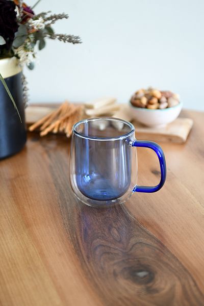 Hagen Double Glass Glass Cup - Heat Resistance and Handle Cup