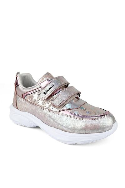 Cici Bebe Ayakkabı Genuine Leather Powder Patterned Girls' Shoes