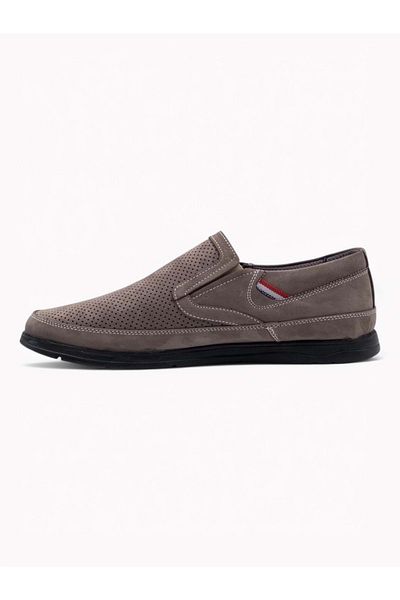 ZAC SHOES 4090 Nubuck Orthopedic διάτρητα επίπεδα ανδρικά παπούτσια