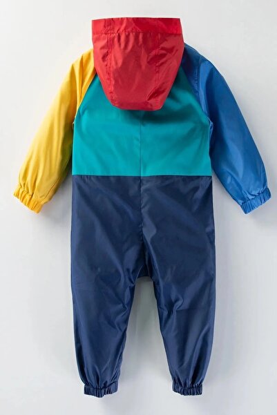 DeKuBaby New Season Colorful and Cute Hooded Cotton Lined Baby & Kids Raincoat Jumpsuit Coat