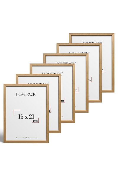 HOMEPACK Six-Piece Wooden Frame with Mdf Legs Ahsap6Li15X21