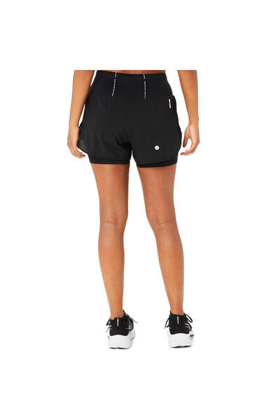 Asics ROAD 2-N-1 3.5IN SHORT Γυναικείο μαύρο σορτς 2012C975-001