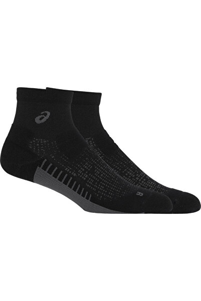 Asics Performance Run Sock Quarter Unisex Siyah Koşu Çorabı 3013b003-001